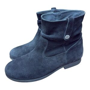 Birkenstock Size WO’s L11 M9  Sarnia Suede Leather Black Boot